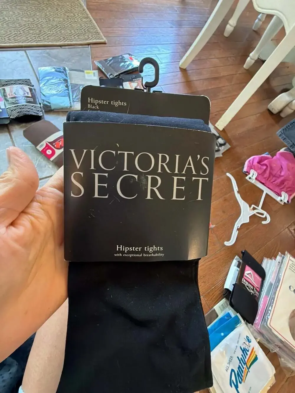 Victoria's Secret Hipster Tights Black Size B